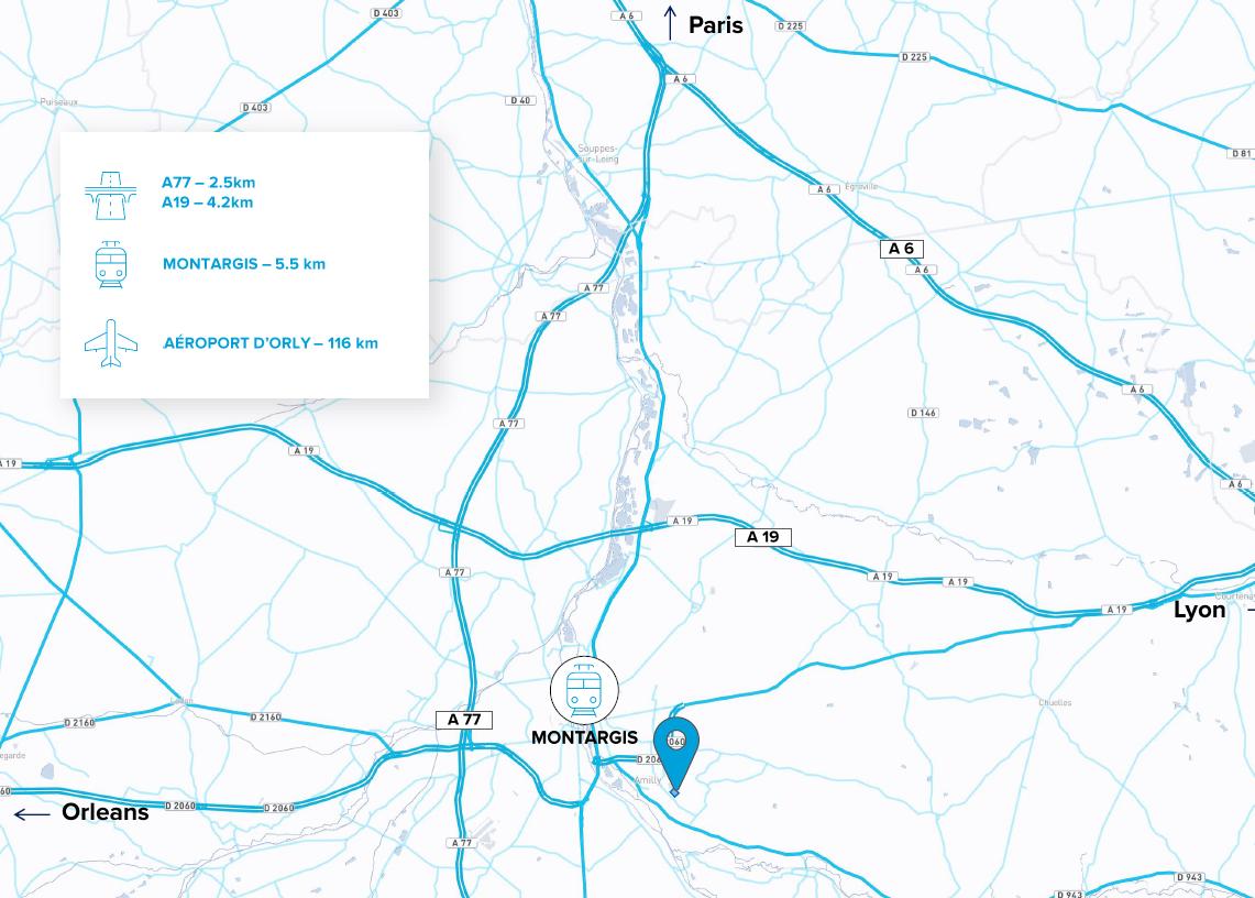 Entrepôt classe a Amilly 31433m² Location entrepôt classe a Amilly Loiret OLLOG2205953 0